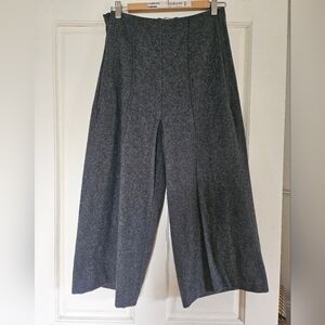 Gray Wide-Leg Women's Pants